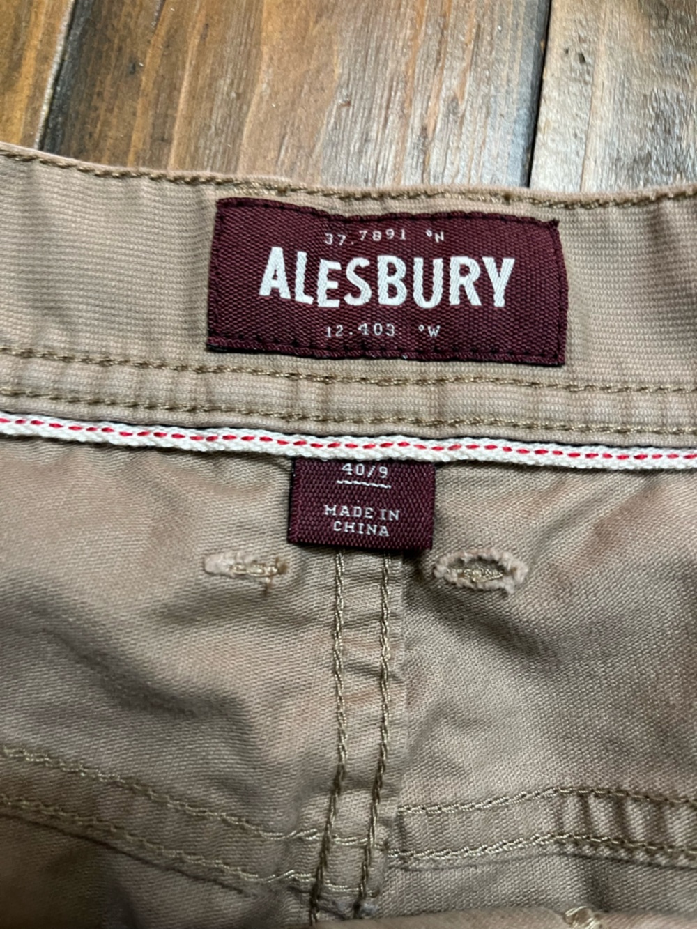 Alesbury Men's Khaki Shorts Size 40 Utility Outdoor Casual Workwear - Picture 6 of 6